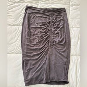 Express gray midi skirt, size medium